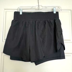 Forever 21 Black Double-Lined Athletic Shorts